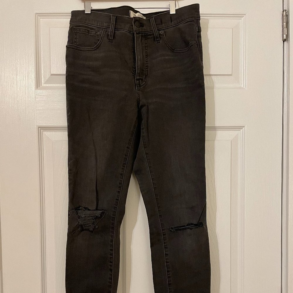 Madewell High Rise Black Skinny Jeans